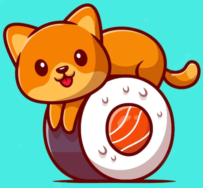 sushi cat logo